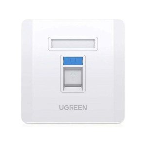 UGREEN Single-Port Wall Plate White NW144