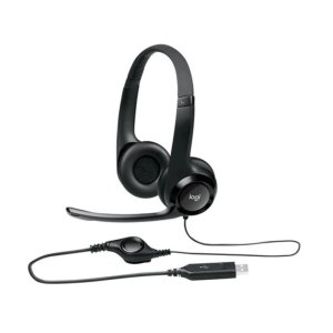 Logitech H390 USB-A Headset with Noise Cancelling Mic - Black - 981-000406