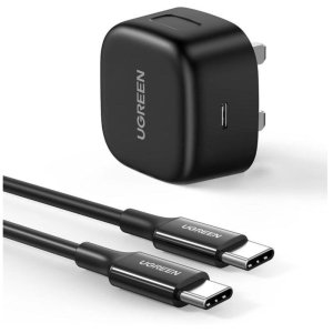 UGREEN USB-C 25W PD Charger with C-C 2M Cable UK Black CD250 UG-50577