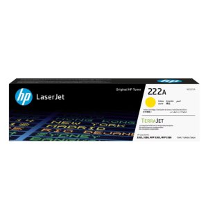HP 222A Yellow Original LaserJet Toner Cartridge -W2222A