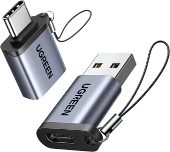 UGREEN USB A Male to USB-C Female Adapter Black - US280