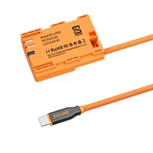 ZGCINE USB-C PD To LPE6 Dummy Battery Cable