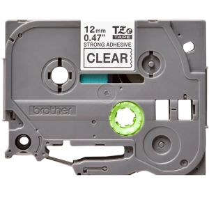 Brother laminated 12mm WZC-s131 black on clear Label Cartridge