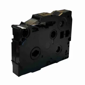 Brother 9mm x 8m Black on White Label Tape