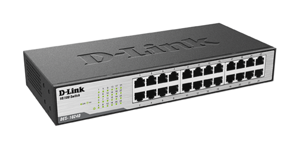 D-Link 24 port 10/100Mbps Unmanaged Switch-DES-1024D