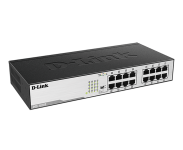 D-Link DGS-1016D/B 16-port 10/100/1000Base-T Unmanaged Switch