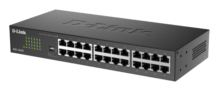 D-Link DGS-1024D 24-Port Unmanaged Gigabit Switch-DGS-1024D/B