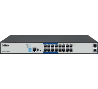 D-Link DGS-F1210-18PS-E 16-port Gigabit Long Range 250m PoE+ Smart Switch