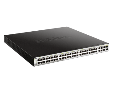 Dlink DGS-1210-52MP 48-Port 10/100/1000BaseT PoE + 4 Gigabit SFP ports Web Smart Switch