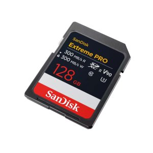 SanDisk Extreme PRO 128GB SDXC Memory Card 300MB/s 8K V90 UHS-II SDSDXDM-128G-GN4IN