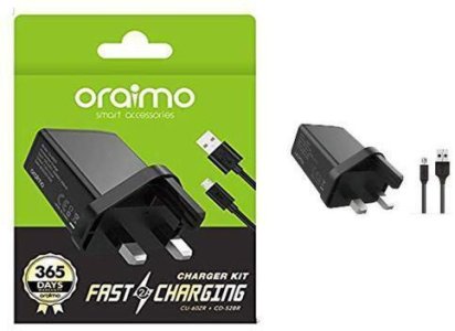 Oraimo CU-60ZR + CD-52BR Charger Kit UK 2A Black