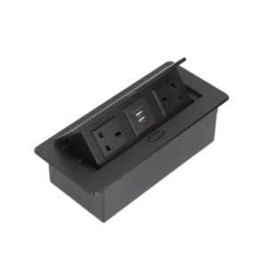 Nexa Black Pop-up Multifunction Socket with Cable Socket