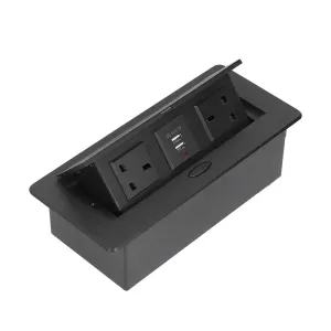 Nexa Multifunction Flip-up Socket (Black)