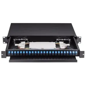 Lightwave LW-ODF-24LC-LOAD-RM Fiber Patch Panel LC 24 Loaded 19-Inch Rack Mount