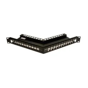 SIEMON Z-MAX 24-Port Cat6A Shielded Patch Panel Z6AS-PNL-24K