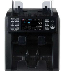 Lightwave LW-CCM-901 Touchscreen 2 CIS Cash Counting Machine with Double Pocket & External Display