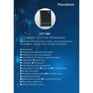 Panatron PXT308 PABX 3 Lines 8 Extensions