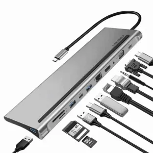 Vention USB-C MULTI-FUNCTIONAL 11 in 1 DOCKING STATION -  VEN THTHC