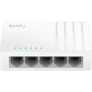 CUDY 5-Port 10/100Mbps Plastic Ethernet Switch 5 x RJ45 Ports Price