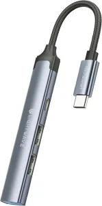 Light Wave  4-in-1 -USB-C Hub Adapter-LW-HUB-C304