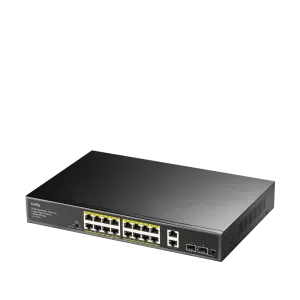 CUDY GS1018PS2 16-Port Gigabit PoE Switch with 2 GbE and 2 SFP